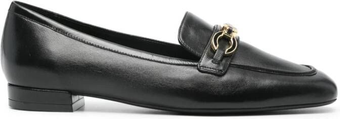 Stuart Weitzman logo-plaque leather loafers Black