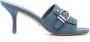Stuart Weitzman Maverick 60mm canvas sandals Blue - Thumbnail 1