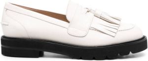 Stuart Weitzman Mila leather loafers White