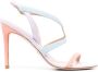 Stuart Weitzman multi-panelled design heeled sandals Purple - Thumbnail 1