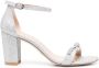 Stuart Weitzman Nearlynude 80mm crystal-embellished sandals Silver - Thumbnail 1