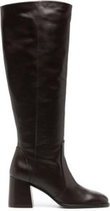 Stuart Weitzman Nola smooth-leather knee-high boots Brown