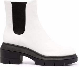 Stuart Weitzman Norah elasticated side-panel boots White