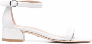 Stuart Weitzman Nudist June low-heel sandals White