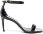 Stuart Weitzman NuNakedCurve 85mm leather sandals Black - Thumbnail 1