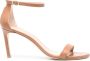 Stuart Weitzman Nunakedstraight 80mm leather sandals Brown - Thumbnail 1