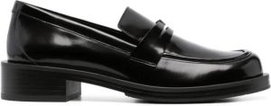 Stuart Weitzman Palmer Bold patent-leather loafer Black
