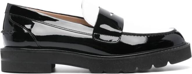 Stuart Weitzman Palmer leather loafers Black