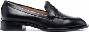 Stuart Weitzman Palmer Sleek leather loafers Black
