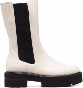 Stuart Weitzman Presley Ultralift 50mm platform boots White