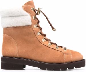 Stuart Weitzman Rock lace-up boots Brown