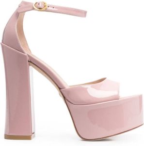 Stuart Weitzman Skyhigh 145mm platform sandals Pink