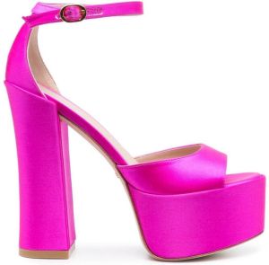 Stuart Weitzman Skyhigh 150mm platform sandals Pink