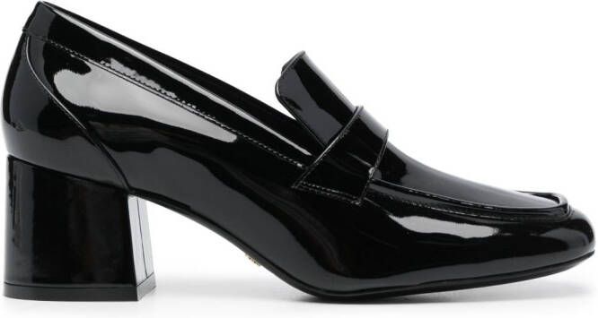 Stuart Weitzman Sleek 60 65mm leather loafers Black