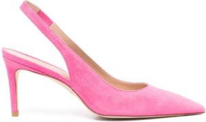 Stuart Weitzman slingback pointed-toe 95mm pumps Pink