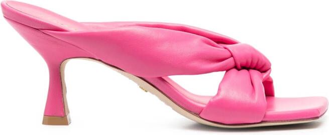 Stuart Weitzman slip-on knot-detail sandals Pink