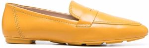 Stuart Weitzman slip-on leather loafers Yellow
