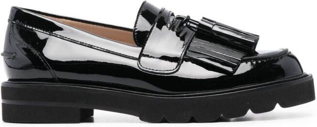 Stuart Weitzman slip-on tassel detail loafers Black