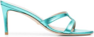 Stuart Weitzman Soiree Sleek 75mm sandals Blue