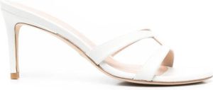 Stuart Weitzman Soiree Sleek double-strap sandals White