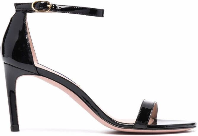 Stuart Weitzman strappy high heel sandals Black