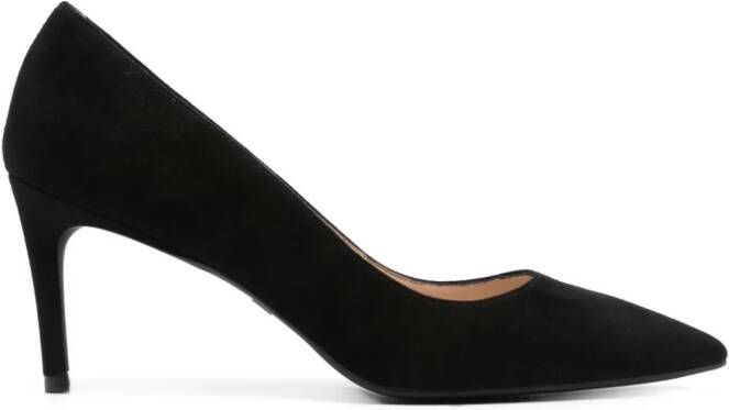 Stuart Weitzman Stuart 75mm suede pumps Black