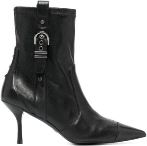 Stuart Weitzman Stuart Maverick 85mm leather boots Black