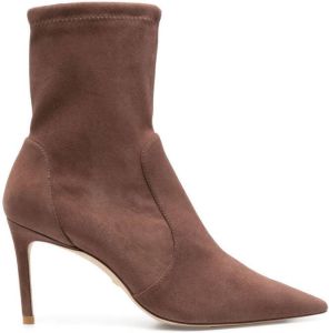 Stuart Weitzman suede ankle boots Brown