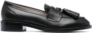 Stuart Weitzman tassel-detail leather loafers Black