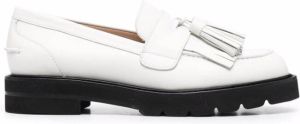 Stuart Weitzman tassel-detail leather loafers White