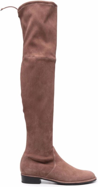 Stuart Weitzman thigh-high fitted boots Brown