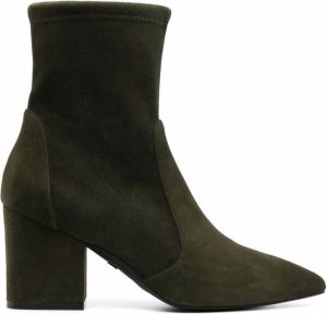 Stuart Weitzman Vernell 75mm ankle boots Green