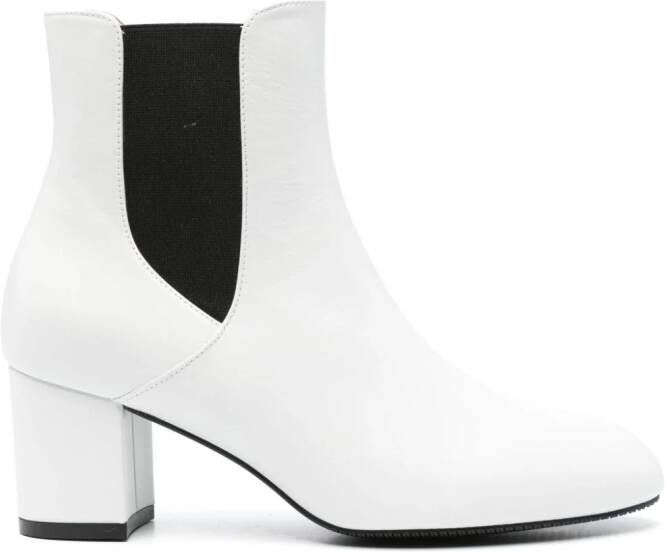 Stuart Weitzman Yuliana 60mm Chelsea boots White