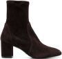 Stuart Weitzman Yuliana 80mm suede ankle boots Brown - Thumbnail 1