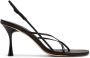 Studio Amelia Wishbone 90mm leather sandals Black - Thumbnail 1