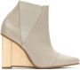 Studio Chofakian leather wedge boots Neutrals - Thumbnail 1