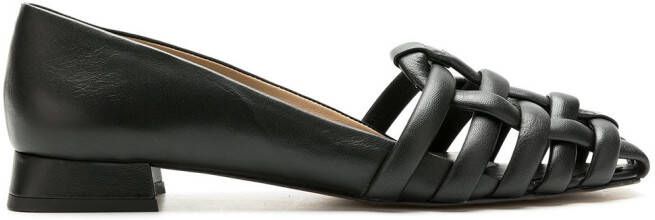 Studio Chofakian Meurice leather ballerina shoes Black
