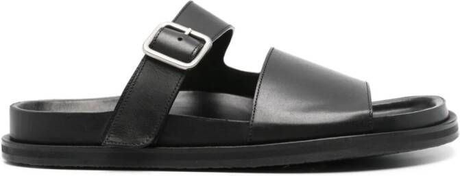 Studio Nicholson double-strap leather sandals Black