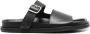 Studio Nicholson double-strap leather sandals Black - Thumbnail 1