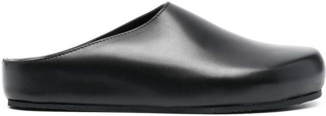 Studio Nicholson slip-on leather mules Black