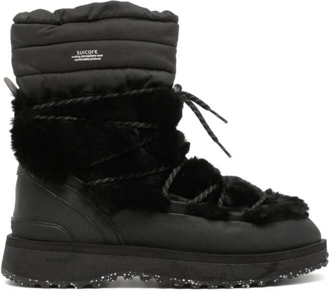 Suicoke BOWER quilted snow boots Black