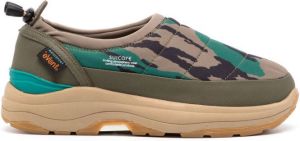 Suicoke camouflage-print sneakers Brown