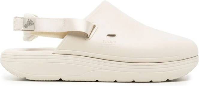Suicoke Cappo logo-embossed slingback sandals Neutrals