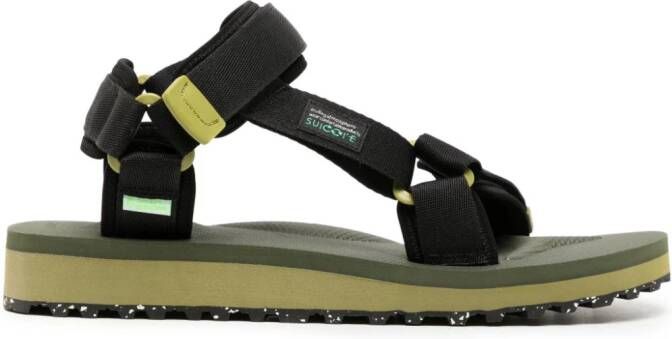 Suicoke Depa-2Cab-Eco logo-patch sandals Green