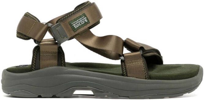 Suicoke DEPA-V2PO touch-strap sandals Green