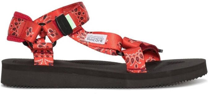 Suicoke DEPA Webbing-strap sandals Red