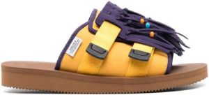 Suicoke fringed open-toe sandals Brown