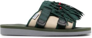 Suicoke Hoto tassel-detail sandals Green