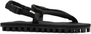 Suicoke ridged flip-flops Black