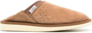 Suicoke RON-M2 suede slippers Brown